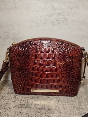 Brahmin Mini Duxbury Pecan Crossbody